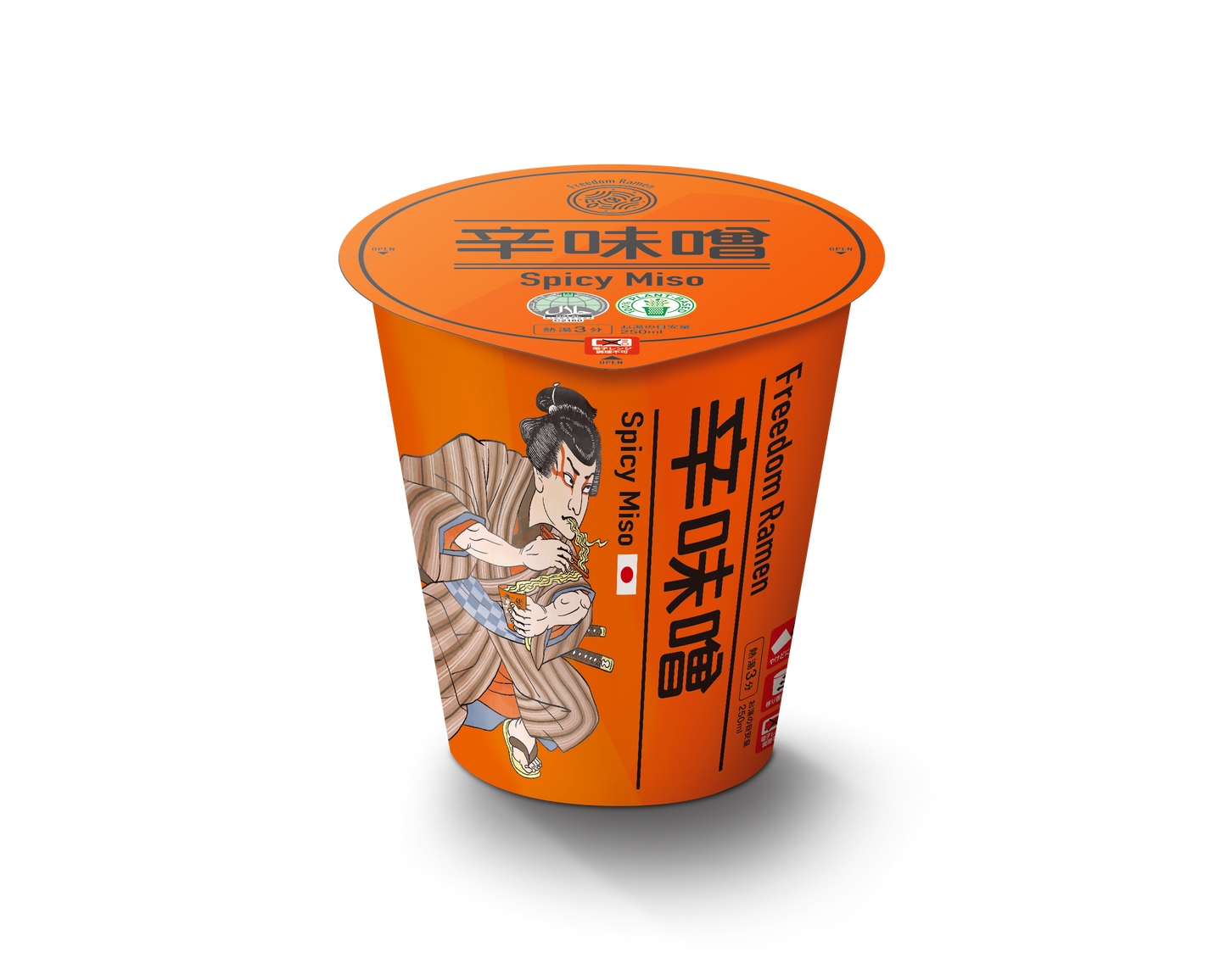 Halal cup noodles [spicy miso flavor] 100% vegetable ingredients